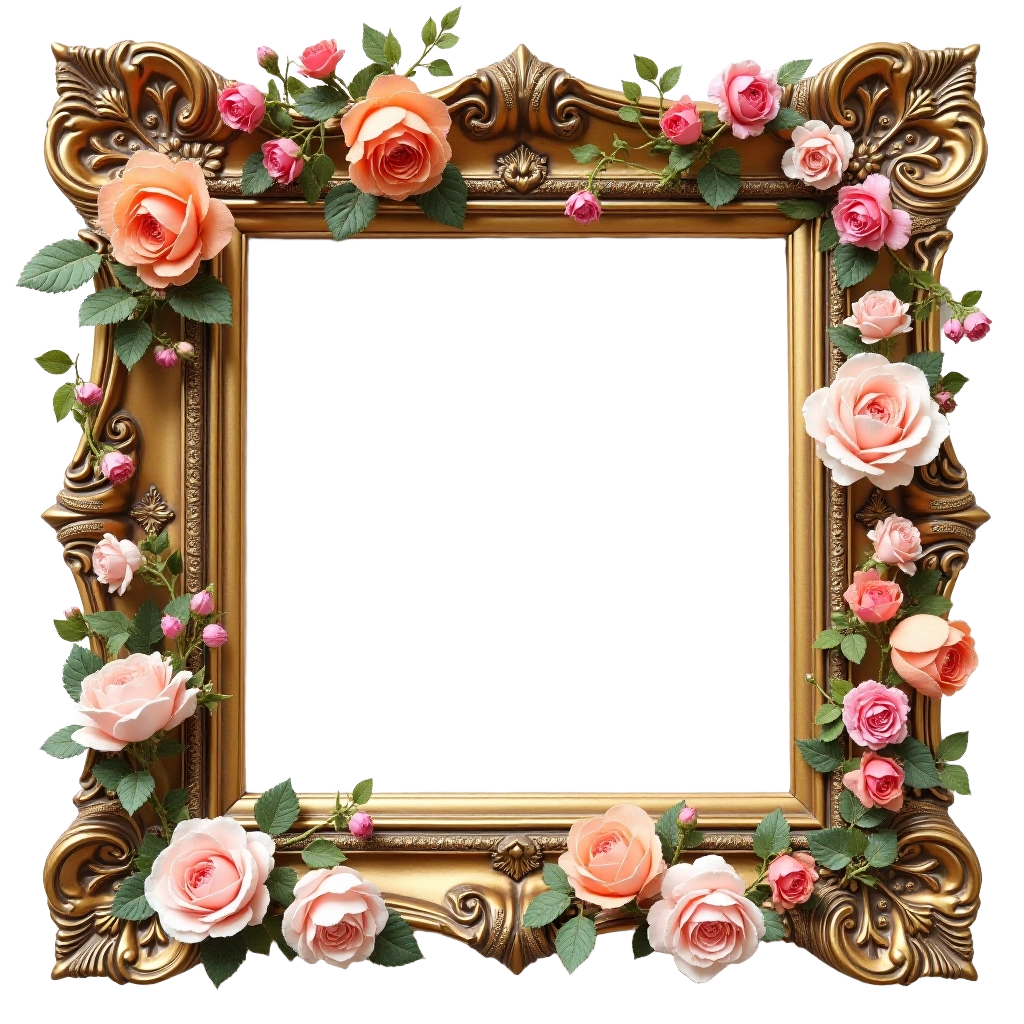 Elegant Floral Frame